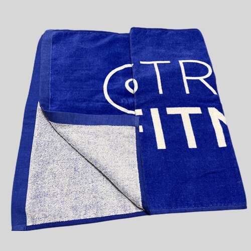 velour printed sports towel